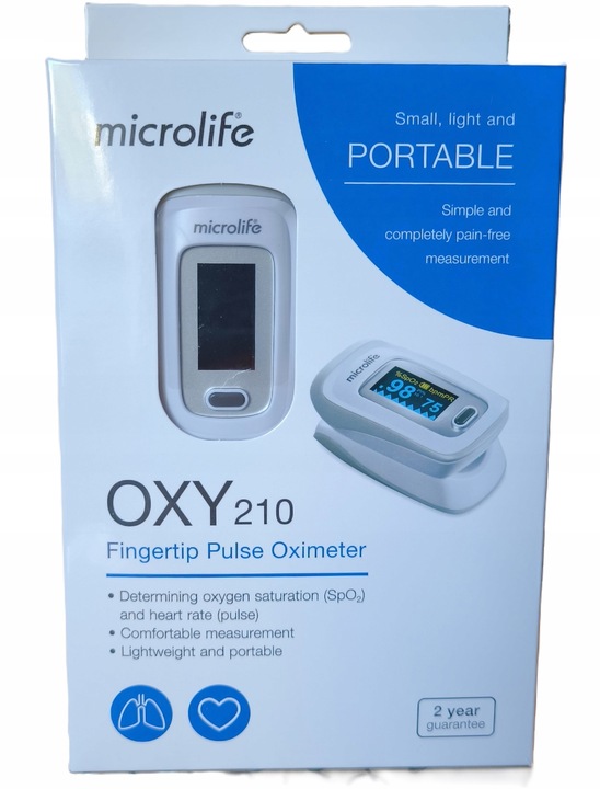 PULSOKSYMETR MICROLIFE OXY PULSOMETR NAPALCOWY SATURACJA NATLENIENIE