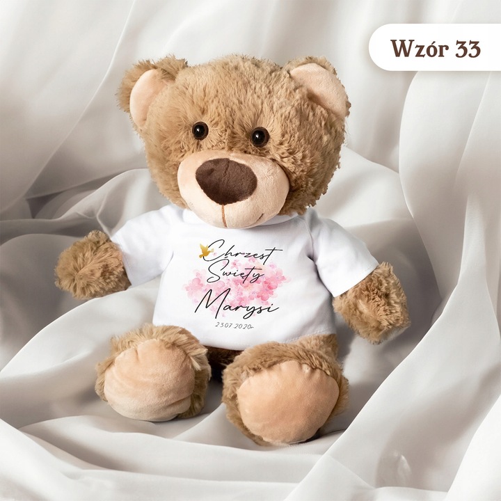 MIŚ NA CHRZEST PAMIĄTKA CHRZTU ŚWIĘTEGO PREZENT CHRZEST IMIĘ DZIECKA