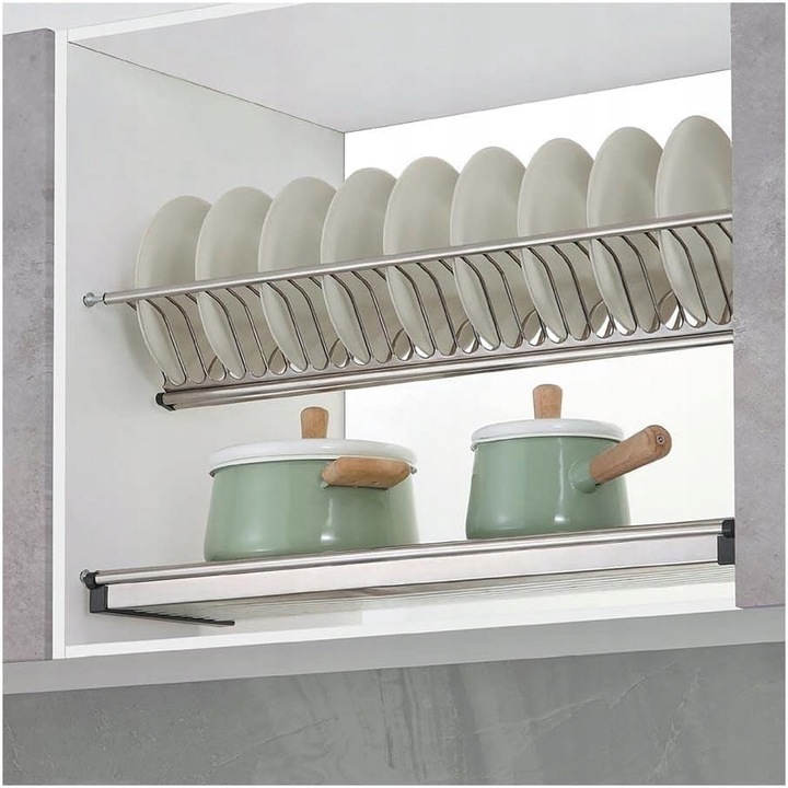 Ociekarka do naczyń Rejs suszarka do szafki 80 cm 2 poziomy stal