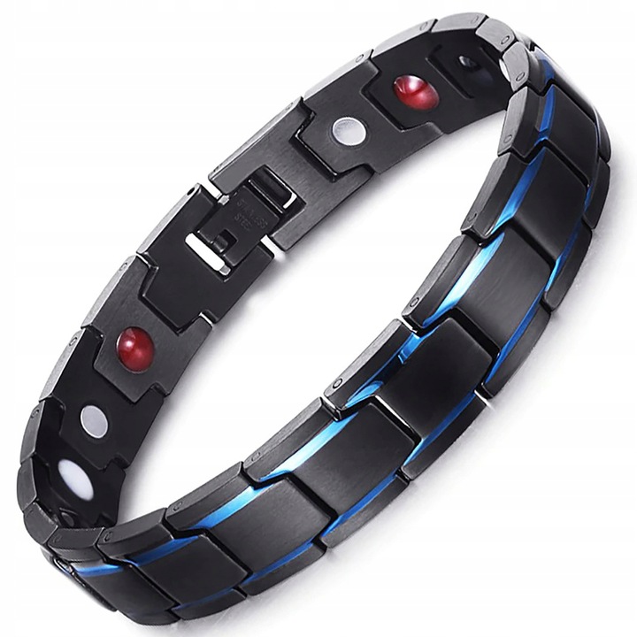 MODNA Bransoletka Magnetyczna Moc Zdrowotna Męska STAL NIERDZEWNA PREMIUM