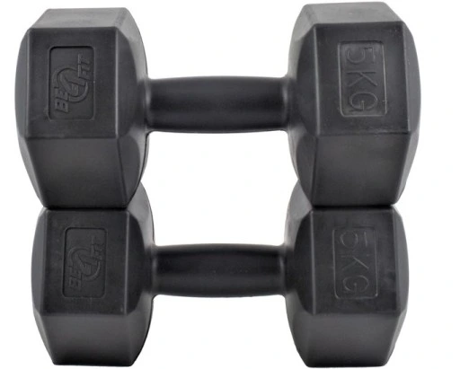 Zestaw Hantli Hantelków Ciężarki Bitumiczne do Ćwiczeń 2x 5kg