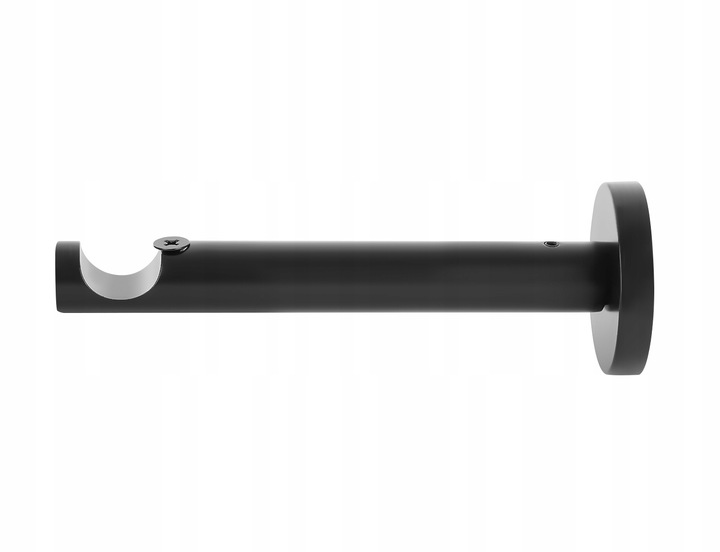 Karnisz METALOWY pojedynczy fi19 mm LOFT - 140cm Czarny mat