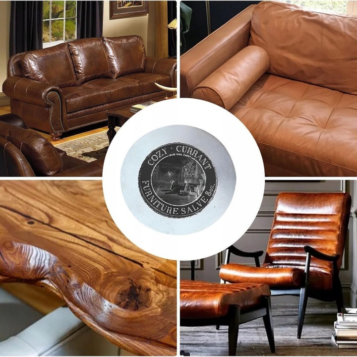 ODNAWIACZ DO DREWNA I SKÓRY Z NATURALNYM WOSKIEM 113G