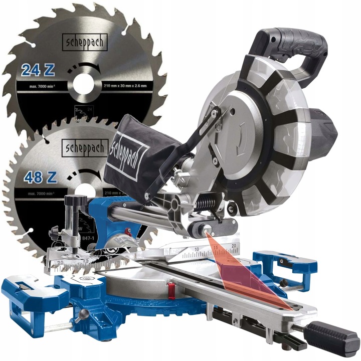 SCHEPPACH Piła ukośnica z posuwem Pilarka ukosowa HM216 + SOFT-START