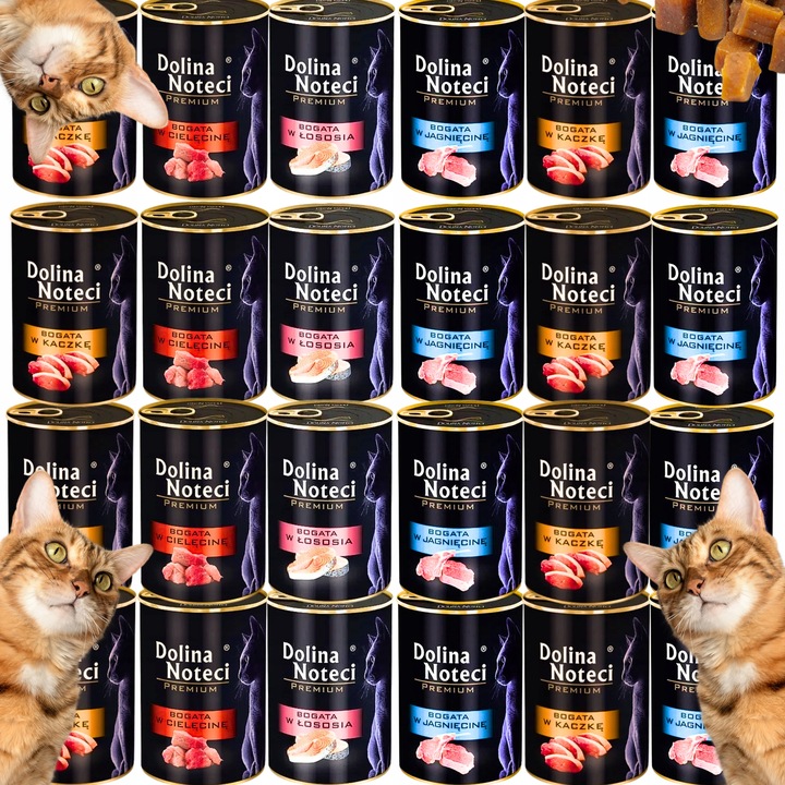 Dolina Noteci dla kota karma mokra puszka KOT mix 4 smaków bez zbóż