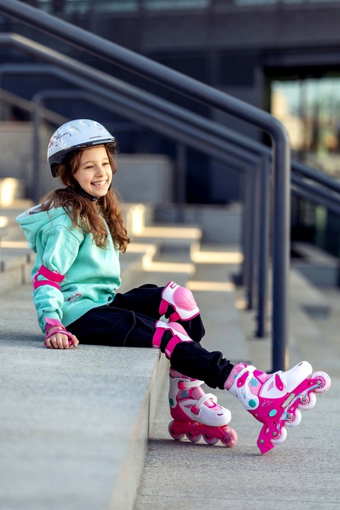 Rolko-Wrotki Regulowane 3w1 Croxer Missy 27-30 LED