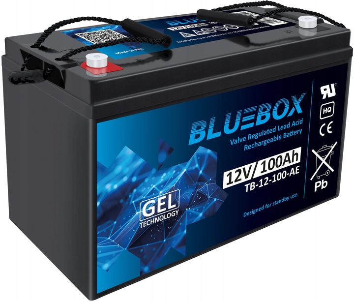 Akumulator żelowy BLUEBOX bezobsługowy UPS 12 Volt 12V 100Ah UPS