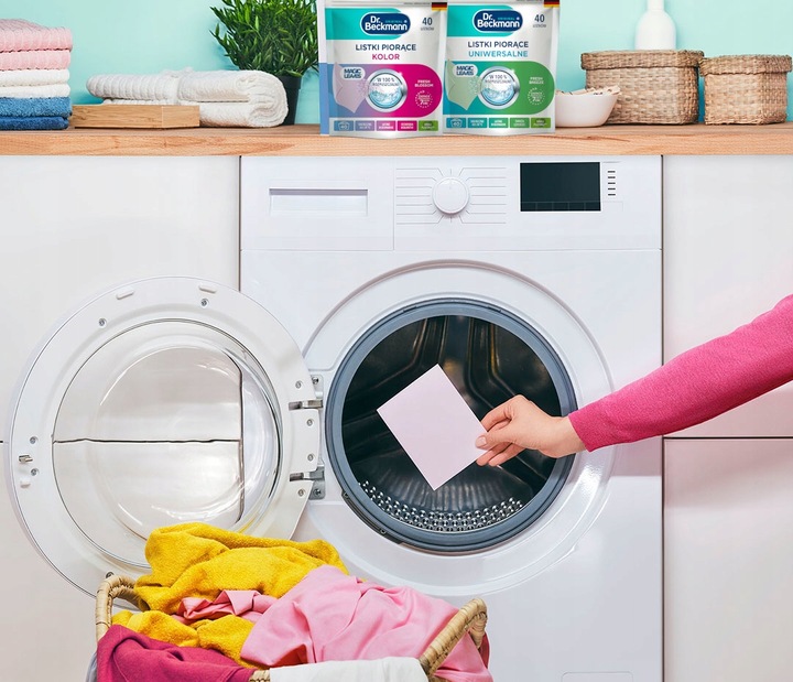 Dr. Beckmann MAGIC LEAVES Chusteczki Listki Piorące do Prania Uniwersal x40