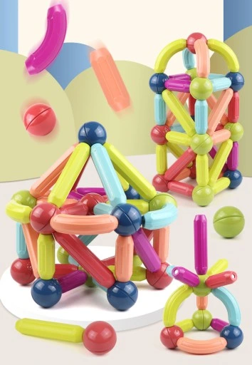 KLOCKI MAGNETYCZNE MAGNETIC STICKS Edukacja 66 EL