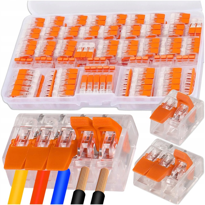 SZYBKOZŁĄCZKA SZYBKOZŁĄCZKI 55 ELEMENTÓW 2 3 5 TOROWE ZESTAW 55 SZT