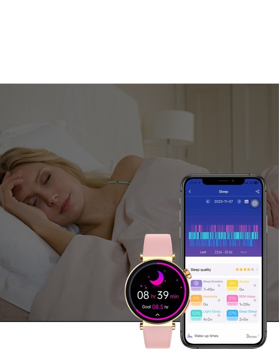 SMARTWATCH ZEGAREK DAMSKI POMIAR CUKRU EKG HRV PPG CIŚNIENIE SZKŁO MENU PL