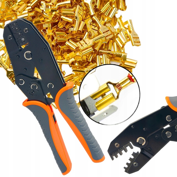 ZESTAW ZACISKARKA PRASKA DO KABLI KONEKTORÓW SAMOCHODOWYCH XL 750