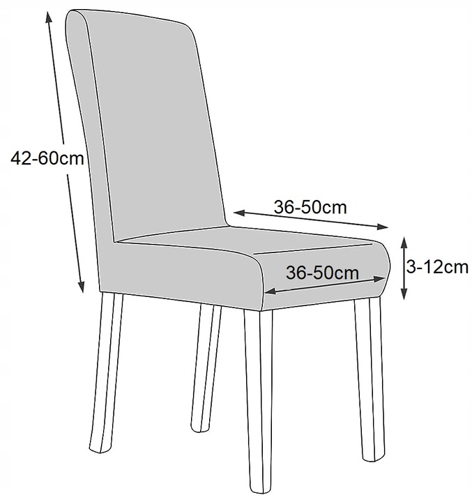 POKROWIEC NA KRZESŁO WELUR UNIWERSALNY POKROWCE NA KRZESŁA WELUROWY GRAFIT