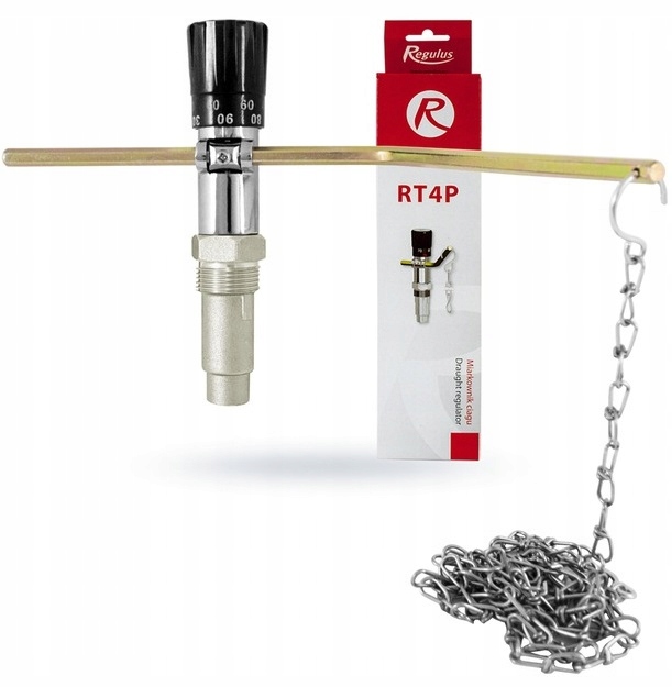 MIARKOWNIK REGULATOR CIĄGU POWIETRZA DO KOTŁA PIECA 3/4" REGULUS RT4P