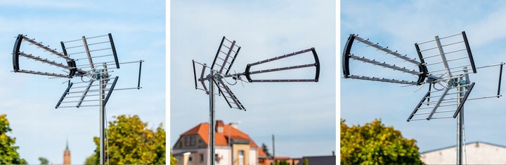 ANTENA KIERUNKOWA DVB-T2 DO TV NAZIEMNEJ MUX8 Filtr LTE HD 4K UHF VHF 120km