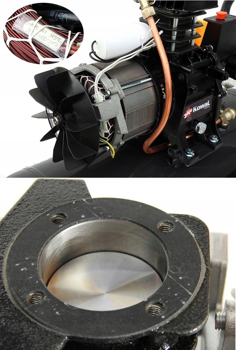 PROFESJONALNY 12Bar KOMPRESOR 50L olejowy tłokowy sprężarka pompa powietrza