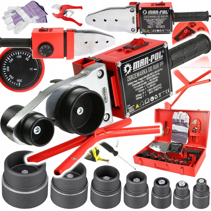 ZGRZEWARKA DO RUR PCV PP ZGRZEWANIE POLIFUZYJNA MATRYCE AKCESORIA