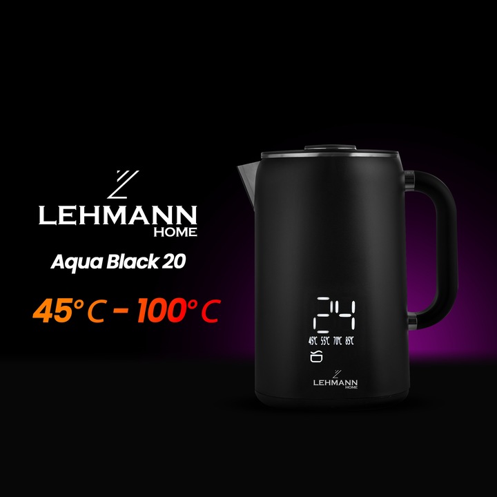 CZAJNIK ELEKTRYCZNY BEZPRZEWODOWY REGULACJA DOTYKOWY WYŚWIETLACZ LED