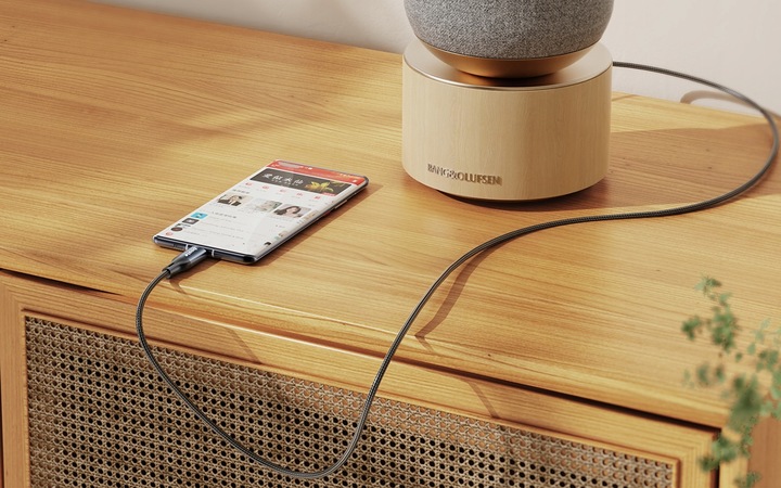 BOSTE KABEL ADAPTER PRZEJŚCIÓWKA AUDIO USB-C DO MINI JACK 3.5MM AUX 1M