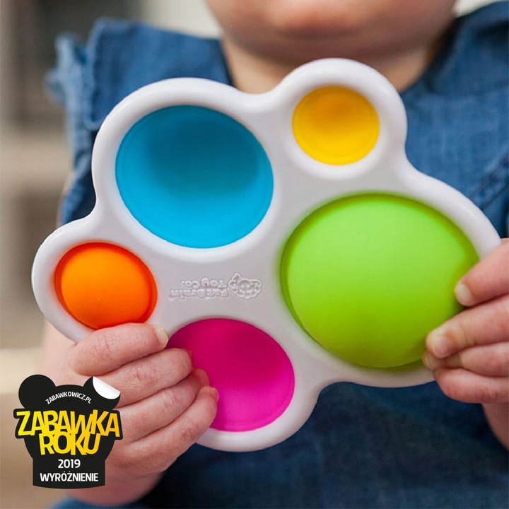 Bąbelki Dimpl Kolorowe POP PUSH Fat Brain Toys
