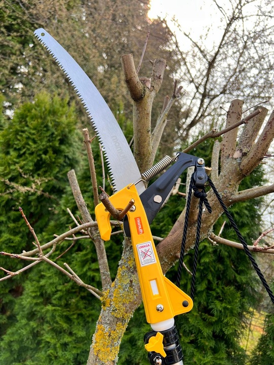 PIŁA TELESKOPOWA Z SEKATOREM NA TRZONKU 3,75m 375cm DO GAŁĘZI 2w1