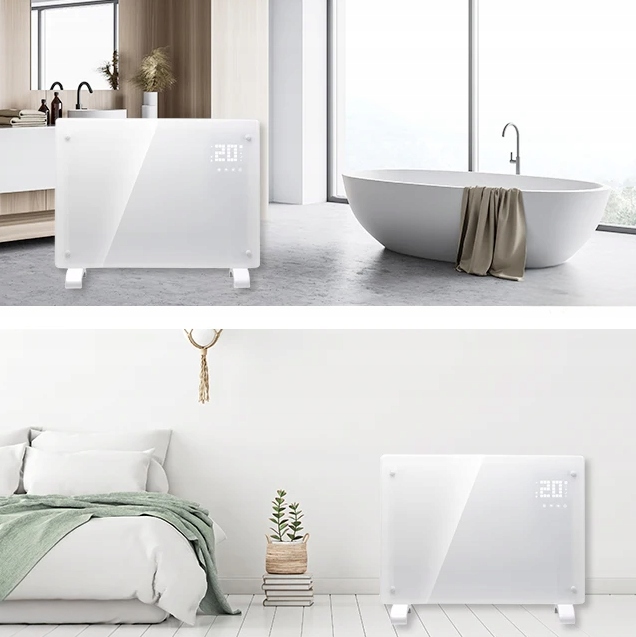 Grzejnik elektryczny XTECH 2500W WiFi termostat LED pilot konwektorowy