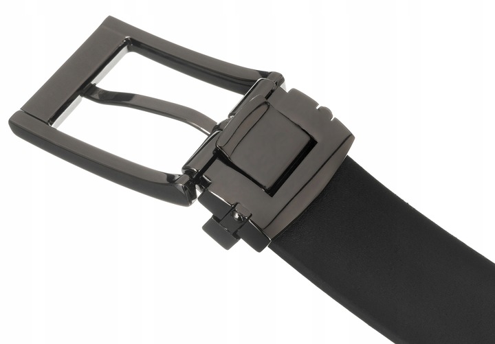 PETERSON męski pasek do spodni garnituru skórzany elegancki + pudełko