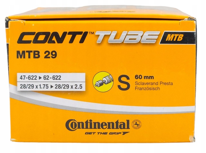 Dętka MTB Continental 29 cali 1,75-2,5 presta 60mm