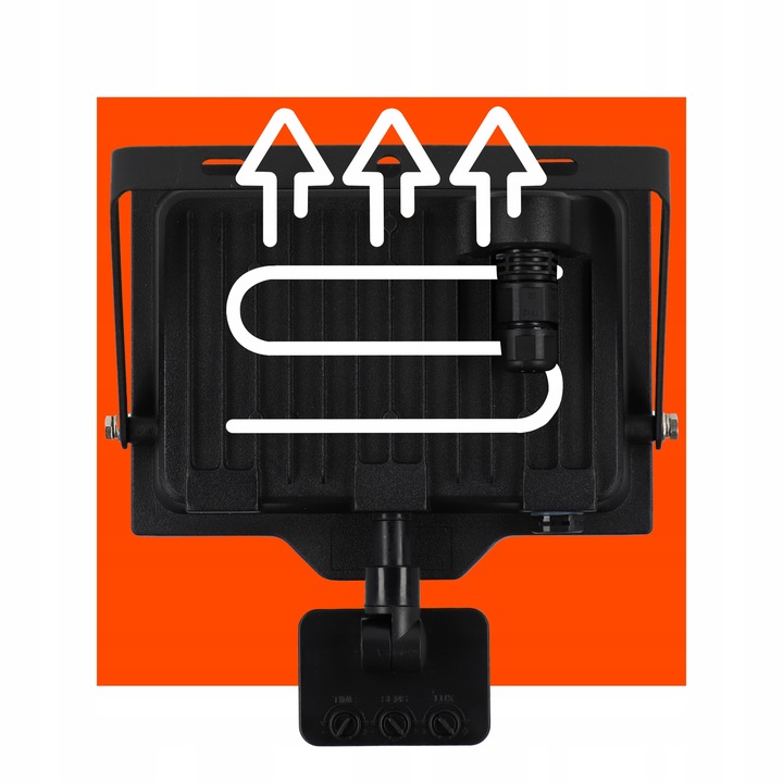 Halogen LED Naświetlacz Reflektor 50W 4500K z Czujnik Ruchu PIR