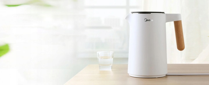 Midea Czajnik elektryczny 1,5L 2200W biały regulacja temperatury