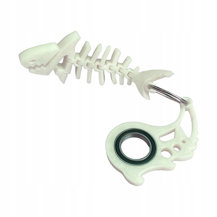 KEYSPINNER Zestaw BRELOCZEK do kluczy Keyrambit Rekin Świecący w ciemności