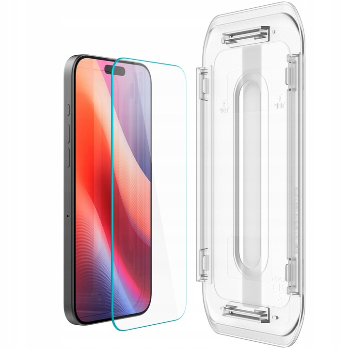 Szkło hartowane do iPhone 16 Pro, Spigen EZ Fit 2P, z aplikatorem, mocne