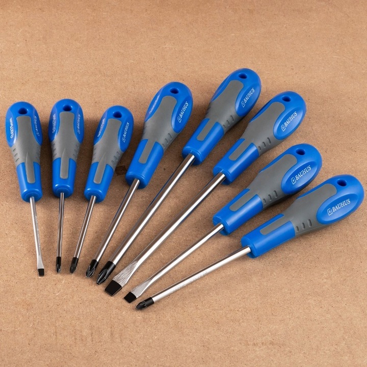 ZESTAW ŚRUBOKRĘTÓW WKRĘTAKÓW Z MAGNESEM 8SZT MOCNE