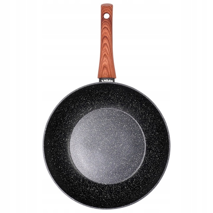 Wok GRANITOWY patelnia głęboka do smażenia duszenia dań azjatyckich 28 cm