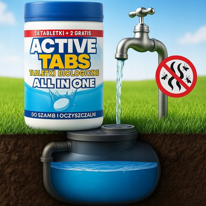 Bakterie silne tabletki do szamba +tłuszcze +skuteczne działanie zimą