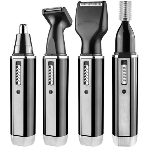 Maszynka trymer 4W1 DO WŁOSÓW BRODY nosa brwi KEMEI 4 nakładki