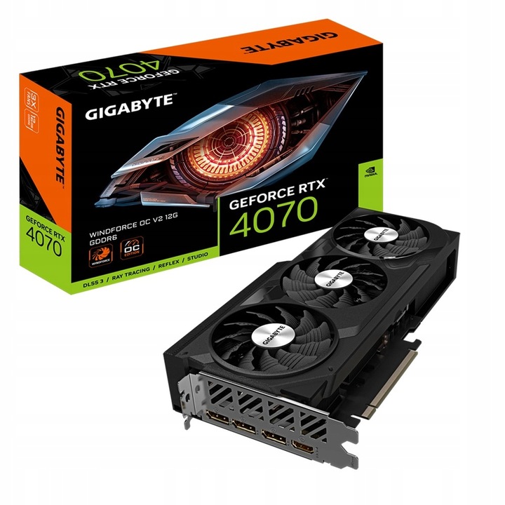 Gigabyte GeForce RTX 4070 WINDFORCE 3 OC V2 12GB DLSS 3
