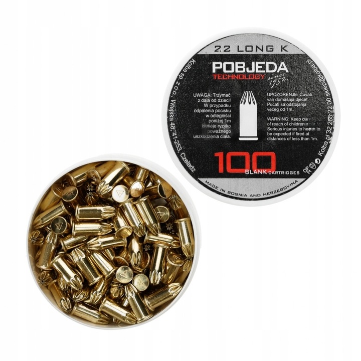 AMUNICJA LONG KALIBER 6 MM POBJEDA - 100 SZTUK