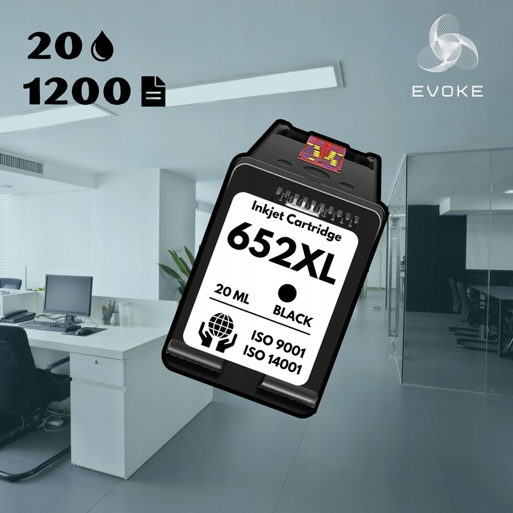 Tusz do drukarki HP 652 czarny + kolor XL zamiennik | 3x WIĘCEJ WYDRUKÓW