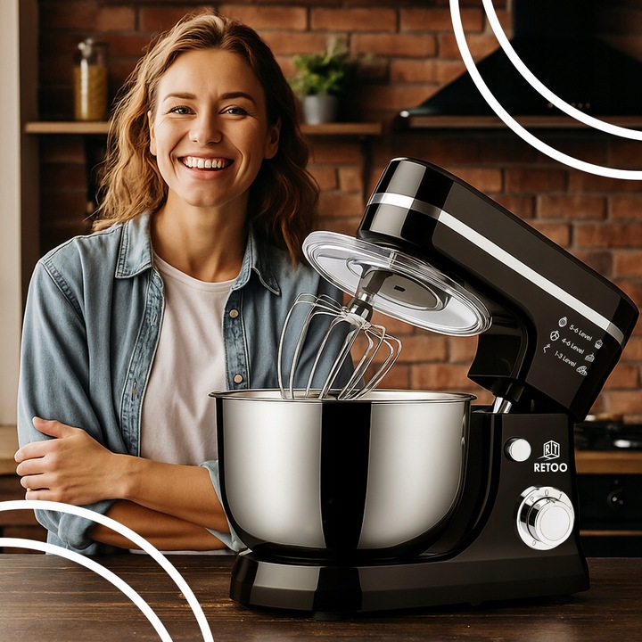 ROBOT KUCHENNY PLANETARNY Z MISĄ 6L WIELOFUNKCYJNY MIKSER 3w1 3200W XL