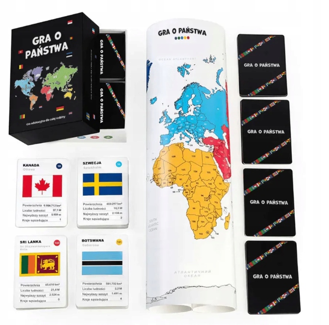 Memo Games - Gra karciana "O Państwa"