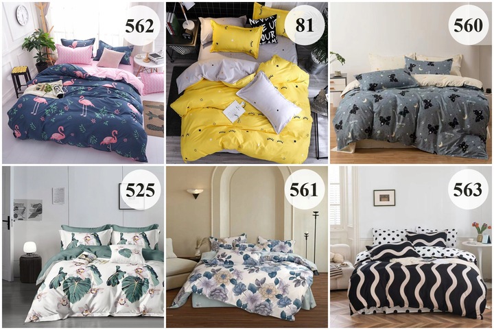 KOMPLET POŚCIELI 200x220 DWUSTRONNA ZESTAW MIŁA DELIKATNA DUŻO WZORÓW