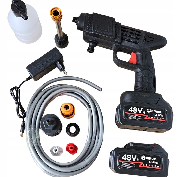 MYJKA CIŚNIENIOWA AKUMULATOROWA 2AH MYJKA SAMOCHODOWA PIANOWNICA WĄŻ