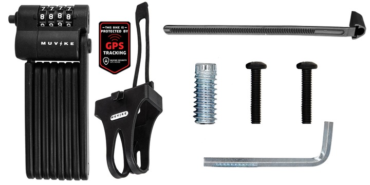 ZAPIĘCIE ROWEROWE SKŁADANE ZAPIĘCIE DO ROWERU SZYFR MUVIKE FOLD 850/7C
