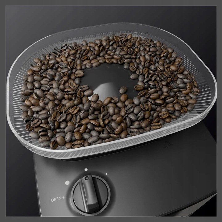 Ekspres przelewowy z wbudowanym młynkiem żarnowo-stalowy KRUPS KM8328