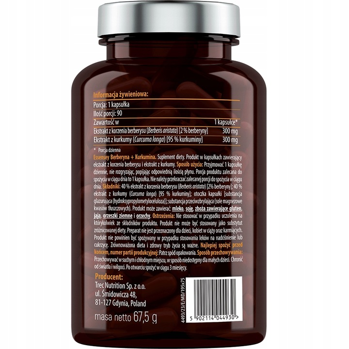 Essensey Berberyna Kurkumina 90 BERBERINE KURKUMA