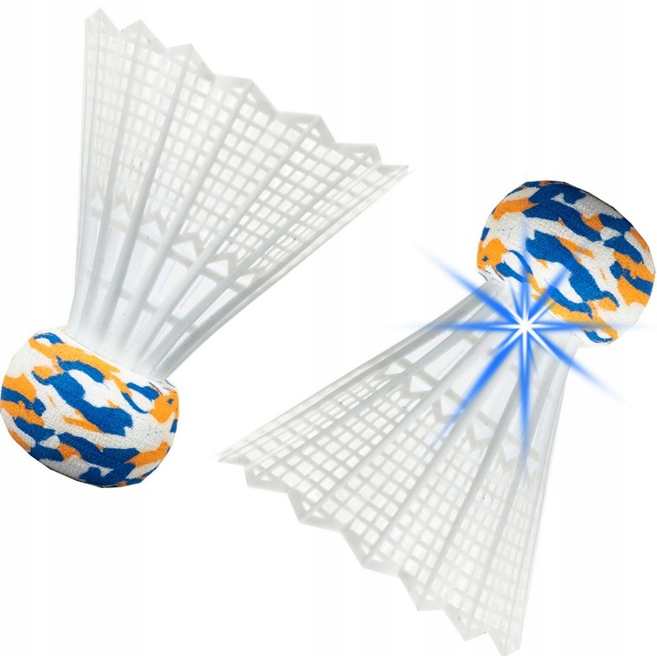 Rakietki Paletki Babington z lotkami Tenis Plażowy Badminton świecący LED