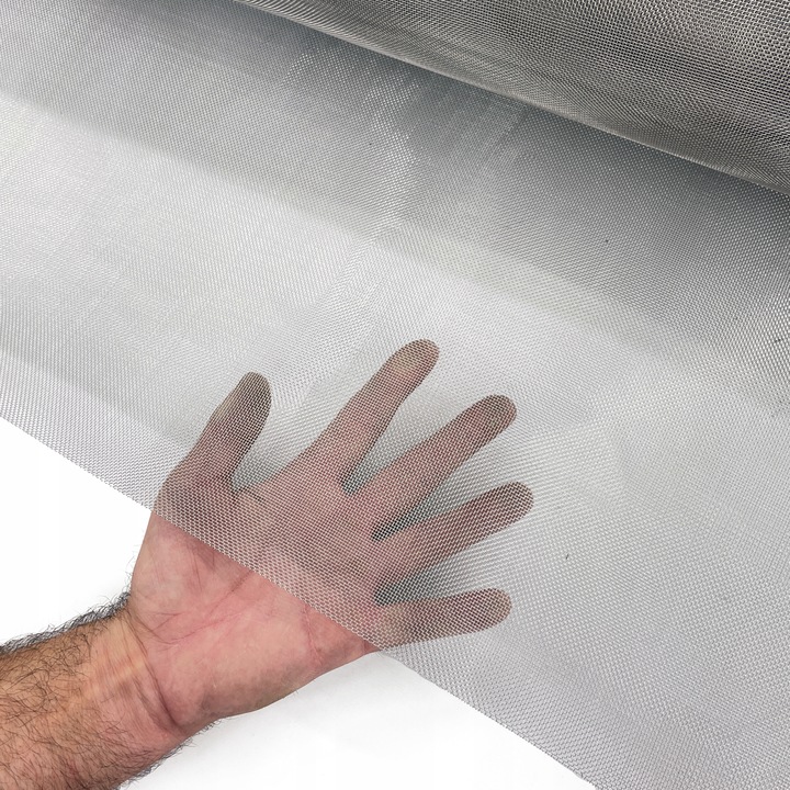 Nierdzewna siatka tkana oczko 1mm, drut 0,3mm, 0,5m x 1,3m