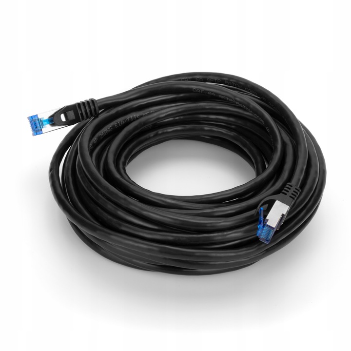 KABEL SIECIOWY LAN S/FTP CAT.6a PRZEWÓD ETHERNET ZEWNĘTRZNY RJ45 KAT 6a 25m