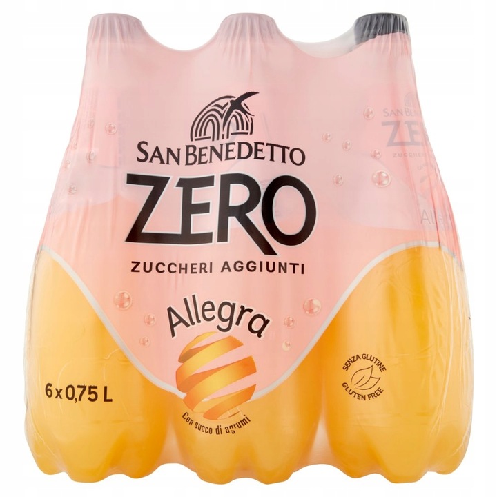 San Benedetto Allegra ZERO napój bez cukru 6x750ml